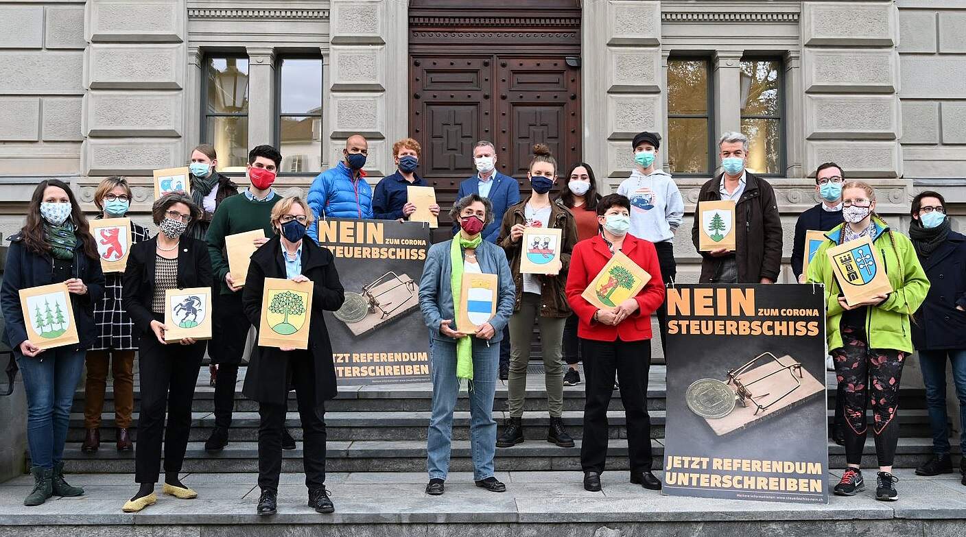 Einreichung Referendum Corona-Steuerbschiss